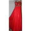 Image 1 : HOT RED GOWN SMALL SIZE UNKNOWN