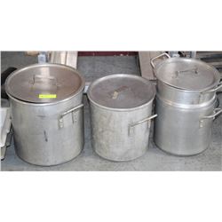 LOT OF 3 POTS