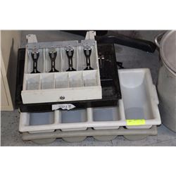 2 BUS PANS AND 2 CASH DRAWERS
