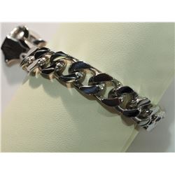 #2-STAINLESS STEEL MEN'S HEAVY LINK 9.5" CHAIN