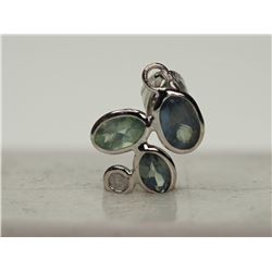 #6-14K WHITE GOLD ALEXANDRITE (1.0CT) & DIAMOND