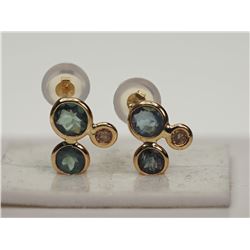 #14-14K YELLOW GOLD ALEXANDRITE (1.0CT) AND