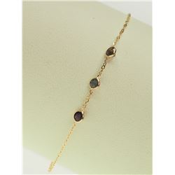 #16-14K YELLOW GOLD ALEXANDRITE (0.70CT) BRACELET