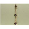 Image 2 : #16-14K YELLOW GOLD ALEXANDRITE (0.70CT) BRACELET