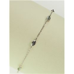 #19-14K WHITE GOLD ALEXANDRITE (1.10CT) BRACELET