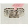 Image 1 : #26-STERLING SILVER DIAMOND (0.42CT) RING.