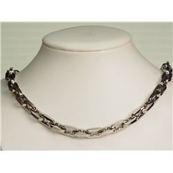 #28-STAINLESS STEEL MEN'S NECKLACE