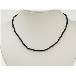 #31-14K YELLOW GOLD ONYX NECKLACE.
