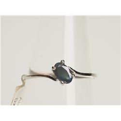 #34-14K WHITE GOLD ALEXANDRITE (0.20CT) RING.