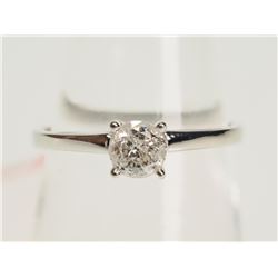 #39-14K WHITE GOLD DIAMOND (0.46CT) SOLITAIRE
