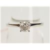 Image 1 : #39-14K WHITE GOLD DIAMOND (0.46CT) SOLITAIRE