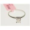 Image 2 : #39-14K WHITE GOLD DIAMOND (0.46CT) SOLITAIRE
