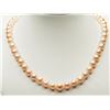 Image 1 : #40-FRESHWATER PINK PEARL NECKLACE.