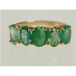 #47-10K YELLOW GOLD EMERALD (1.25CT) RING