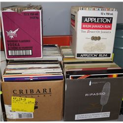 6 BOXES OF ASSORTED RECORDS