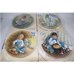 LOT OF 4 BRADFORD EXCHANGE PLATES 1979-82 WITH COA
