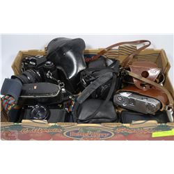 FLAT FULL OF VINTAGE HIGH END CAMERAS