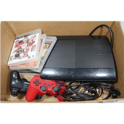 COMPLETE PS3 SYSTEM W/2 REMOTES, CORDS &