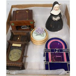 FLAT OF MUSIC BOXES
