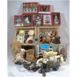 LOT OF 5 ESTATE BOXES INCL. COLLECTIBLES, DISNEY,