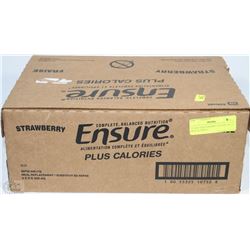 CASE OF 24 STRAWBERRY ENSURE MEAL REPLACEMENT