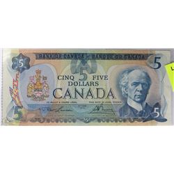 1979 CANADA $5 BILL