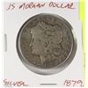 Image 1 : 1879 US MORGAN SILVER DOLLAR "S"