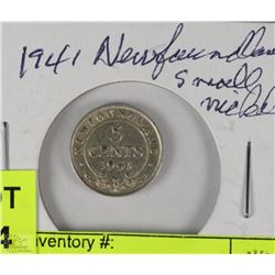 1941 NEWFOUNDLAND SMALL NICKEL