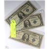 Image 1 : LOT OF 3 US SILVER CERTIFICATES 1957