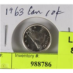 1963 CANADIAN DIME