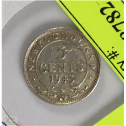 1943 NEWFOUNDLAND SMALL NICKEL