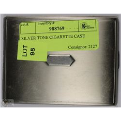 SILVER TONE CIGARETTE CASE
