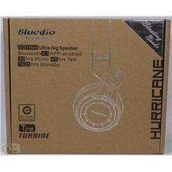 PAIR OF BLUEDIO BLUE TOOTH OVER EAR HEADPHONES