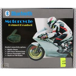 NEW BLUE TOOTH MOTORCYCLE HEAD SET X2