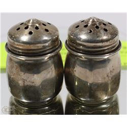 PAIR OF .925 STERLING SILVER SALT & PEPPER SHAKERS