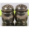 Image 1 : PAIR OF .925 STERLING SILVER SALT & PEPPER SHAKERS