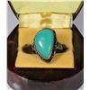 Image 1 : VINTAGE LADIES .925 STERLING SILVER TURQUOISE