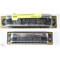 TWO HOHNER HARMONICAS - MARINE BAND & BIG RIVER