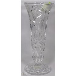 BOHEMIA HAND CUT LEAD PINWHEEL CRYSTAL VASE