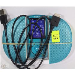 SONY MP3 PLAYER AND SPEAKER COMBINATION SET