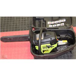 POULIN 14 INCH, 33cc, GAS CHAIN SAW W/CASE,