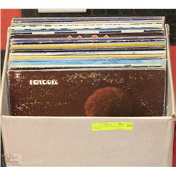 BOX W/30 CLASSIC LP ALBUMS INCL. HENDRIX,