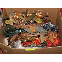 LARGE LOT OF NEW AND USED SEASONAL WREATHS