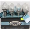 Image 1 : LOT OF 8 SOLAR CLEAR CHROME LIGHTS