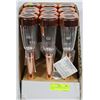 Image 1 : LOT OF 12 COPPER COLOR SOLAR  LIGHTS