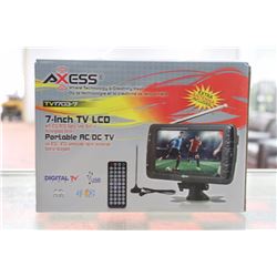 7" TV LCD PORTABLE AC/DC TV W/BUILT IN DIGITAL