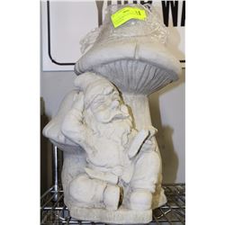 NEW CONCRETE GNOME UNDER TOADSTOOL