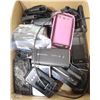 Image 1 : BOX FULL OF CELL PHONES, BATTERIES, CORDS