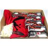 Image 1 : BOX W/6 NEW SLEEVES OF GOLF BALLS, TOWEL