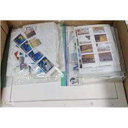 FLAT W/ESTATE STAMP COLLECTION & BOOK